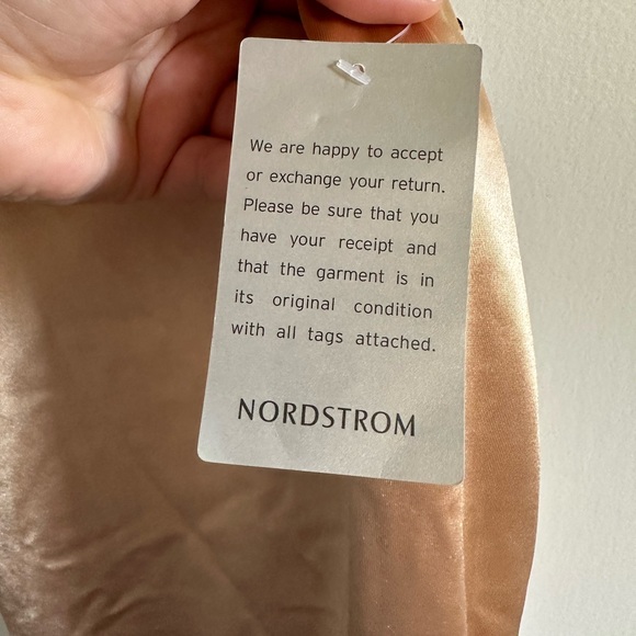 NWT BEBE Champagne Y2K Cinched Back Strappy Midi Dress Size Small - Picture 10 of 10